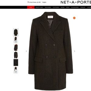 🥰 Isabel Marant Etoile 95% virgin wool houndstooth coat